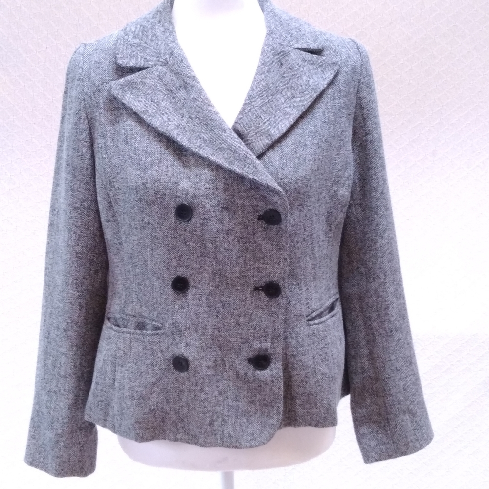 Spiegel Gray Button Up Blazer Jacket - Picture 5 of 9